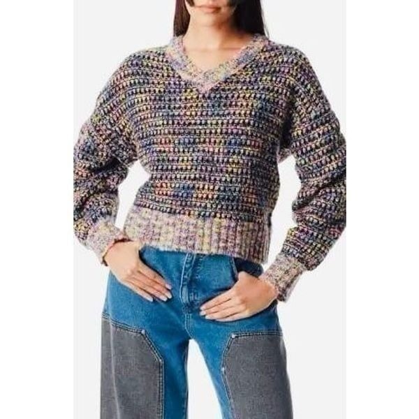 NWT Circus NY Multicolored Rainbow Sweater S