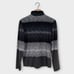 Lululemon Speed 1/2 Zip Universal Stripe Black Soot /Light White Size Medium