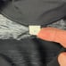 Lululemon Speed 1/2 Zip Universal Stripe Black Soot /Light White Size Medium