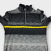 Lululemon Speed 1/2 Zip Universal Stripe Black Soot /Light White Size Medium