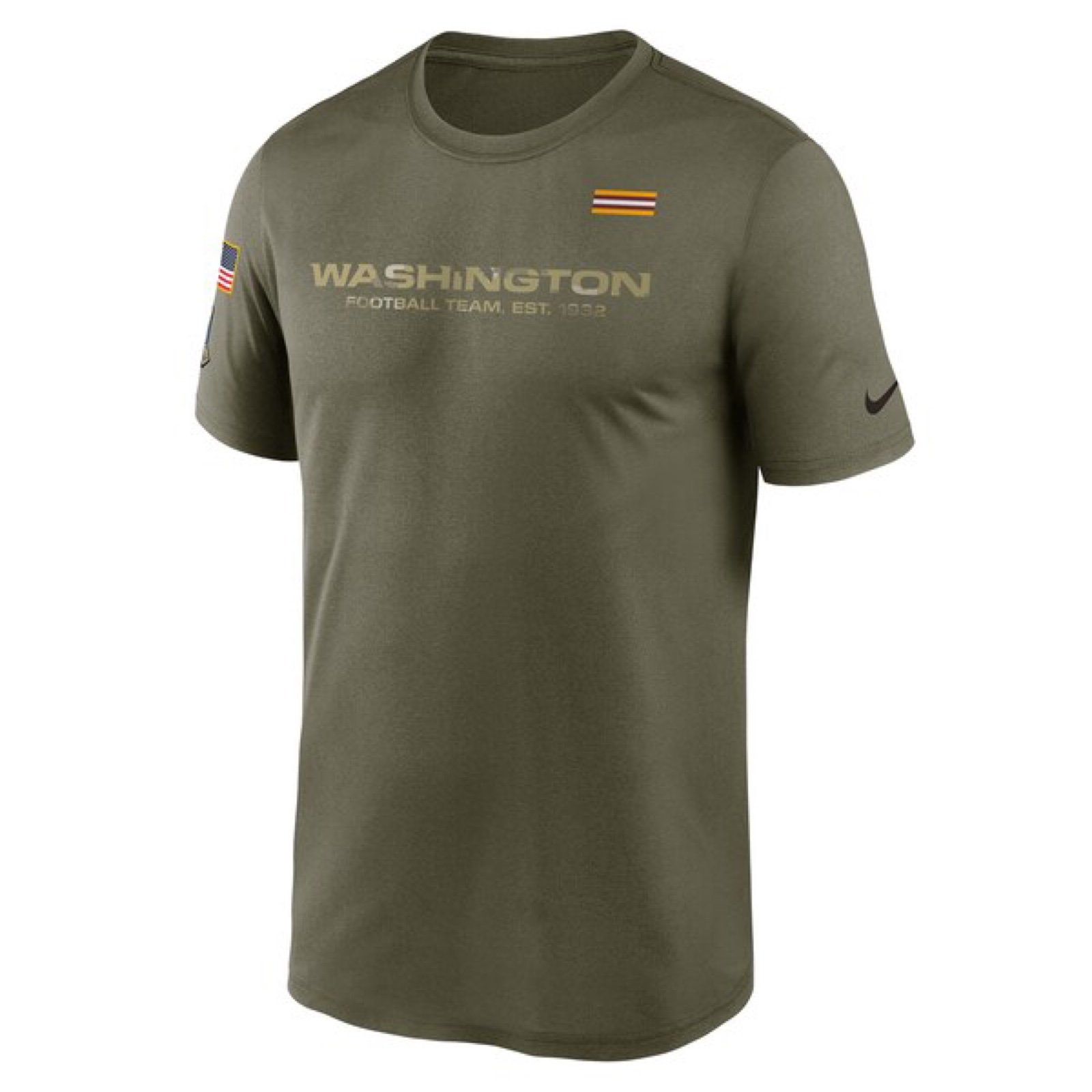 Nike Dri-Fit 2021 Washinton Football Team Salute To Service T-Shirts