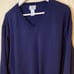 LL Bean Men's 100% Wool V-Neck Pullover Sweater Navy Blue • XL