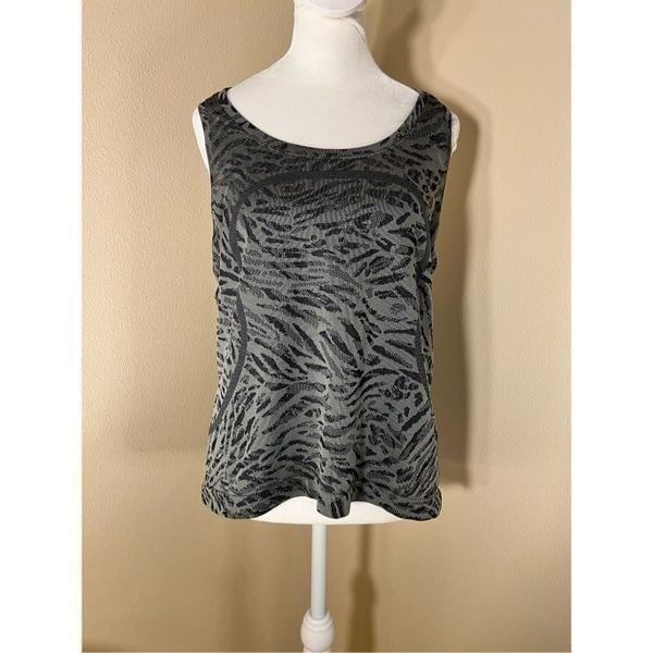 Lululemon Swiftly Tech Racerback Tank Top 2.0 Primal Clash Black Gull Gray 12