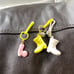 Vintage 80s plastic charms
