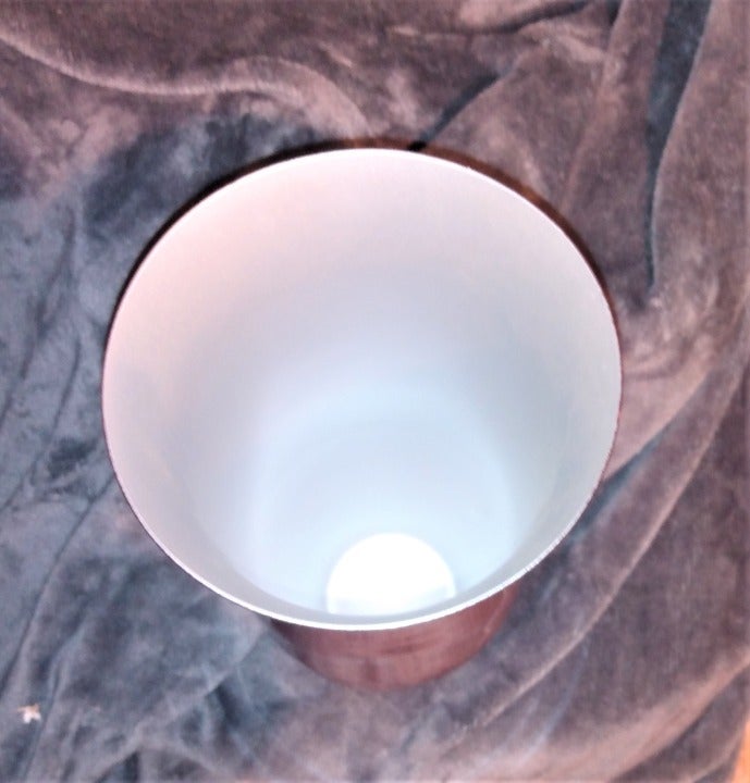 METALLIC FLARE VASE PINK MADE IN CZECH