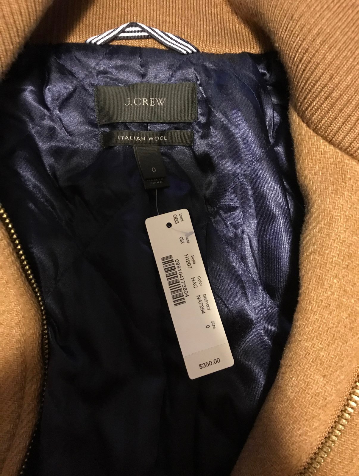 J. Crew peacoat