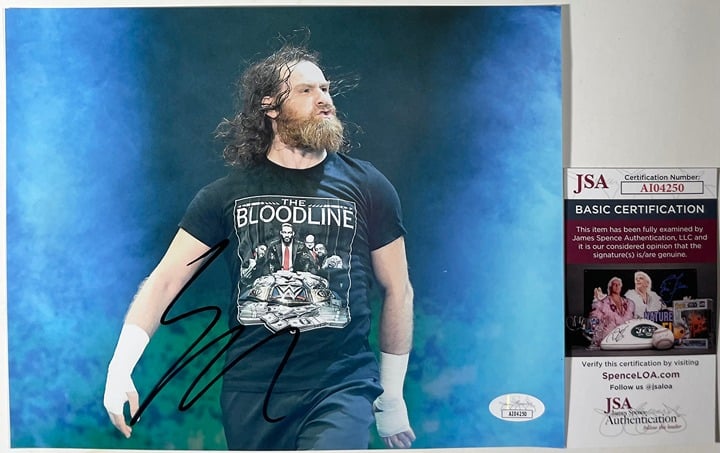 WWE NXT Sami Zayn Signed 8x10 Photo B Autograph The Bloodline JSA COA