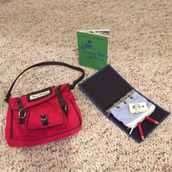 American Girl School Bag/Book Set Molly