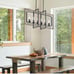 Rustic Farmhouse 6-Light Candle Lighting Pendant Light Chandelier
