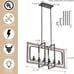 Rustic Farmhouse 6-Light Candle Lighting Pendant Light Chandelier