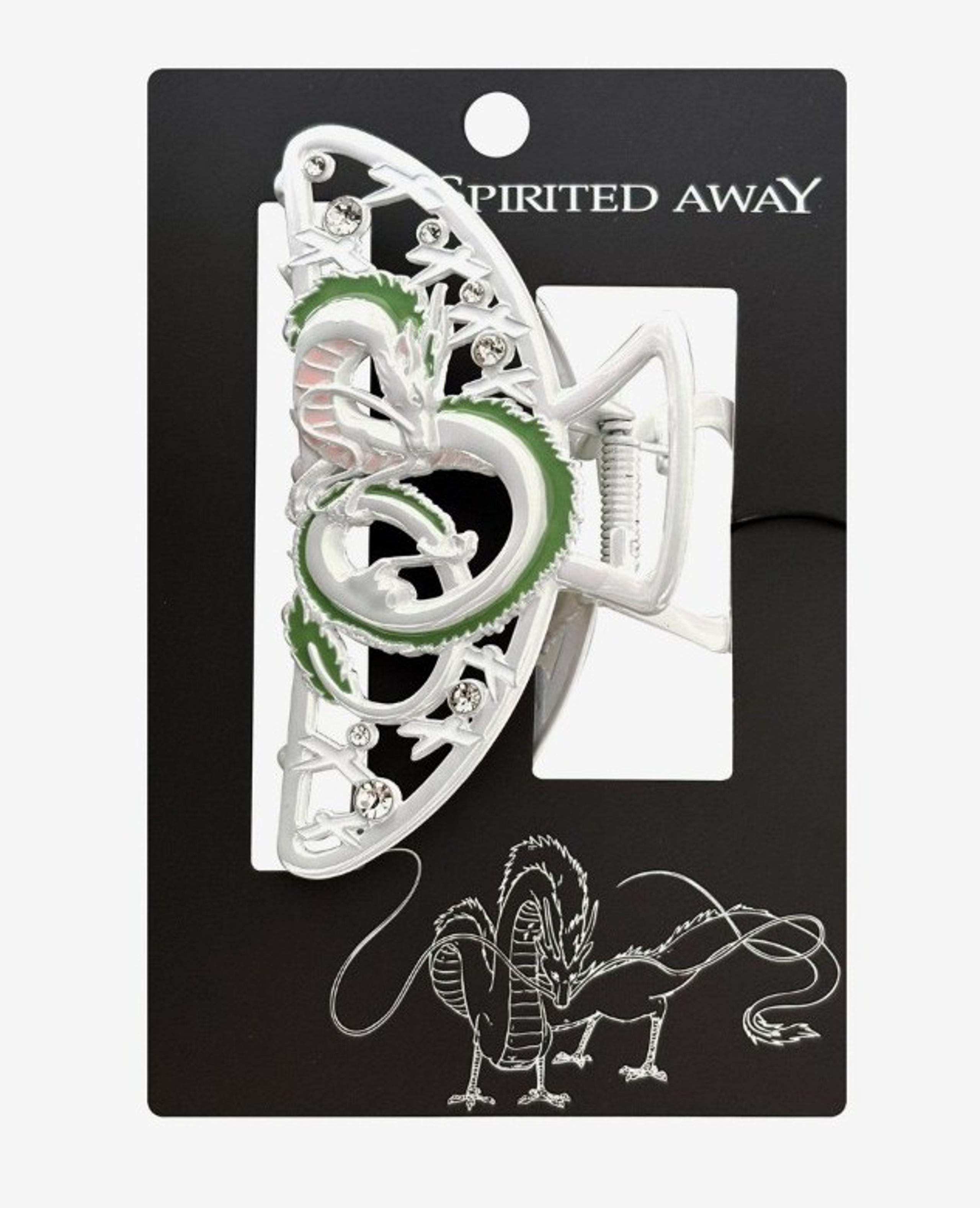 New Women's Studio Ghibli Spirited Away Haku White Claw Hair Clip