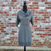 Loft Gray Cowl Neck Wool Sweater Dress