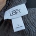 Loft Gray Cowl Neck Wool Sweater Dress