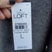 Loft Gray Cowl Neck Wool Sweater Dress