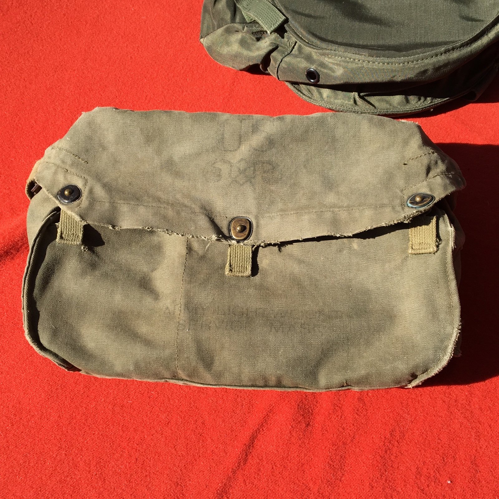 US Army lightweight service mask pack with straps olive drab green