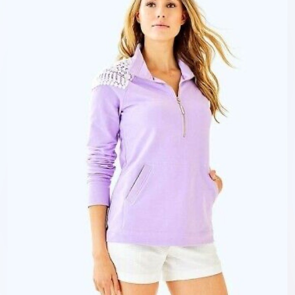 Lilly Pulitzer Skipper Popover UPF 50+ Lilac Size S
