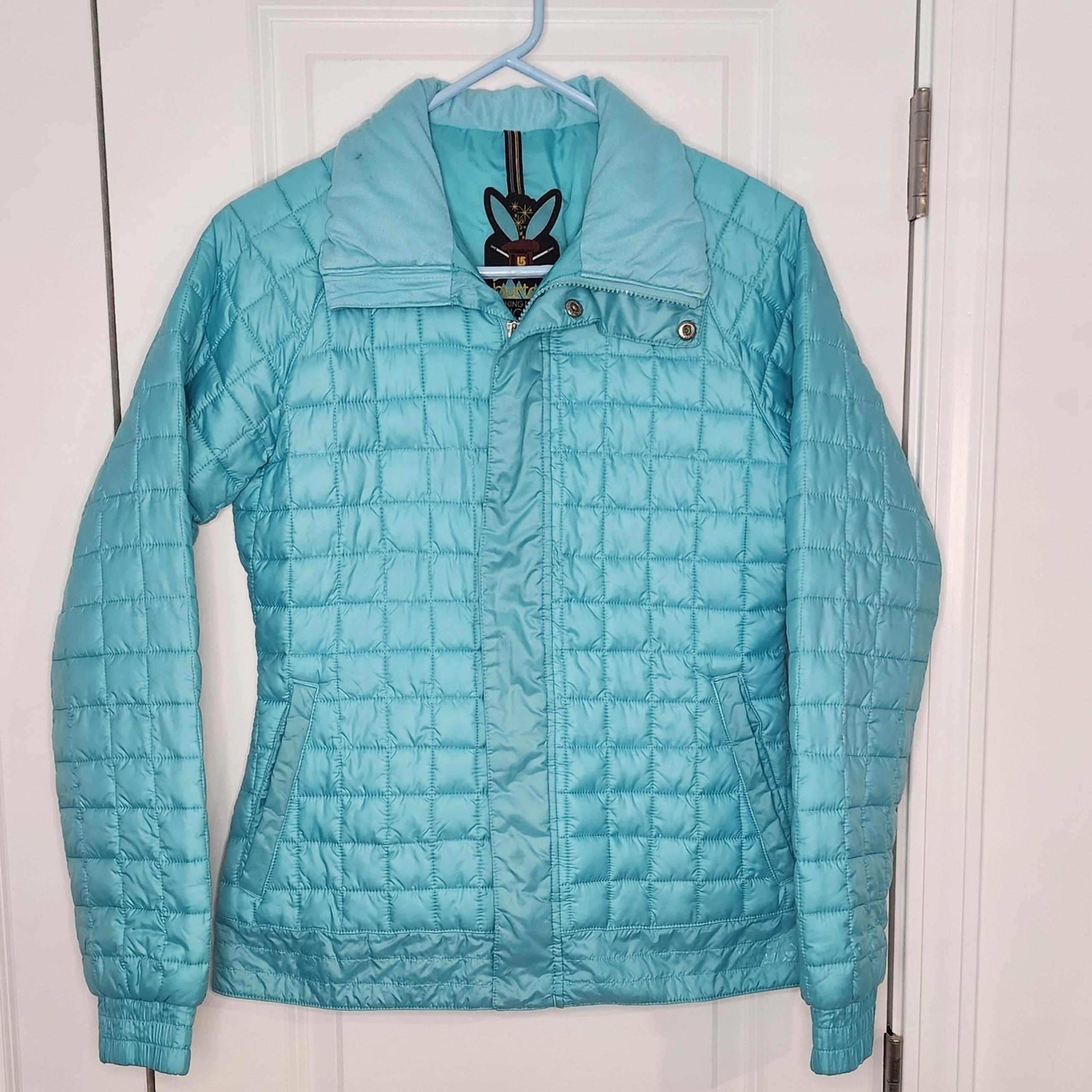 Burton Quilted Puffer Jacket Lightweight Insulated Coat Turquoise M