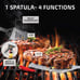 Kaluns BBQ Accessories Grill Tools, Grilling Gifts for Men Dad, Heavy Duty Stain