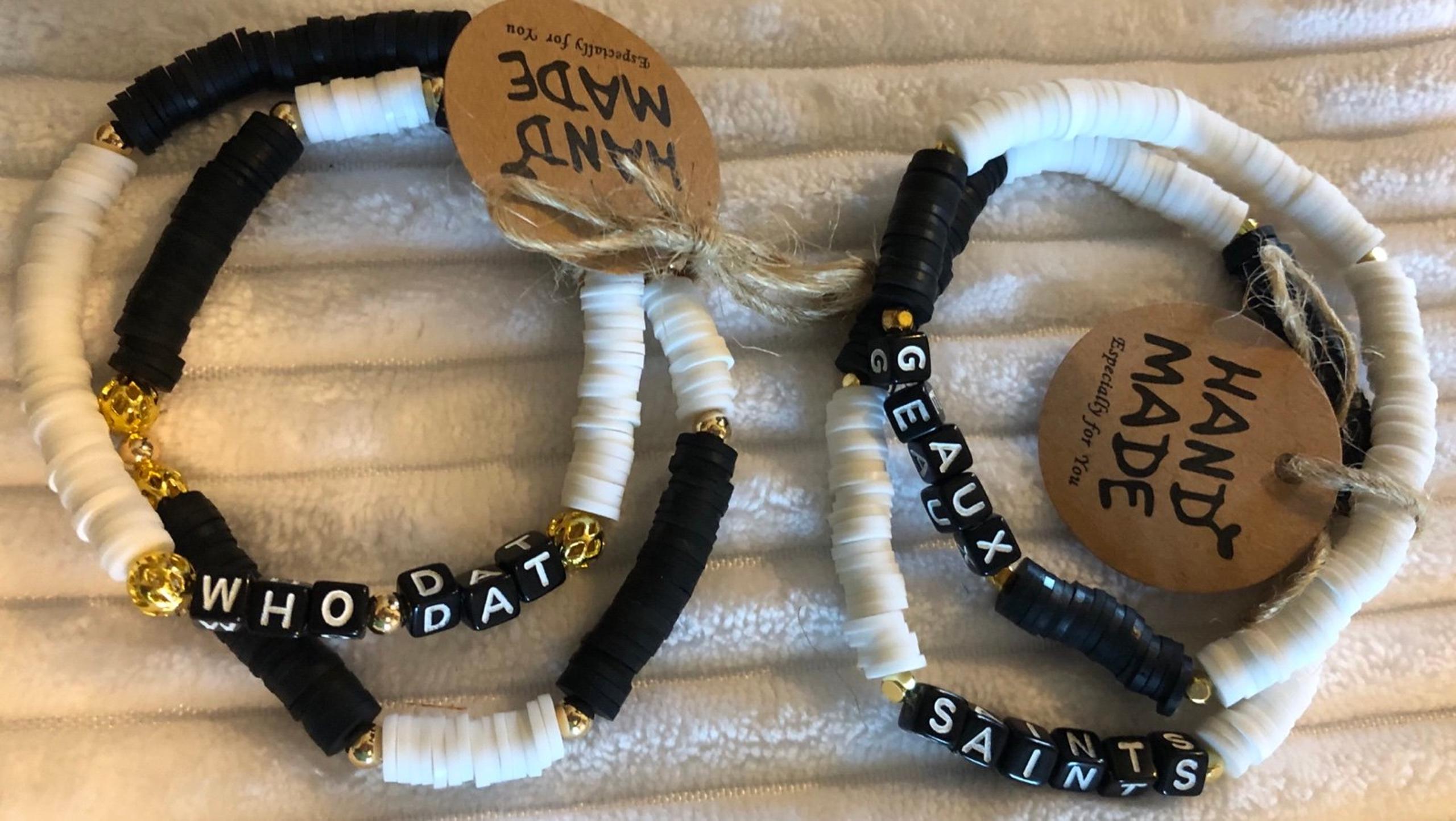Geaux Saints Bracelet Set of 4