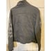 Lularoe Womens Jacket Sz 2XL Gray Embroidered Flowers Layered Sleeves