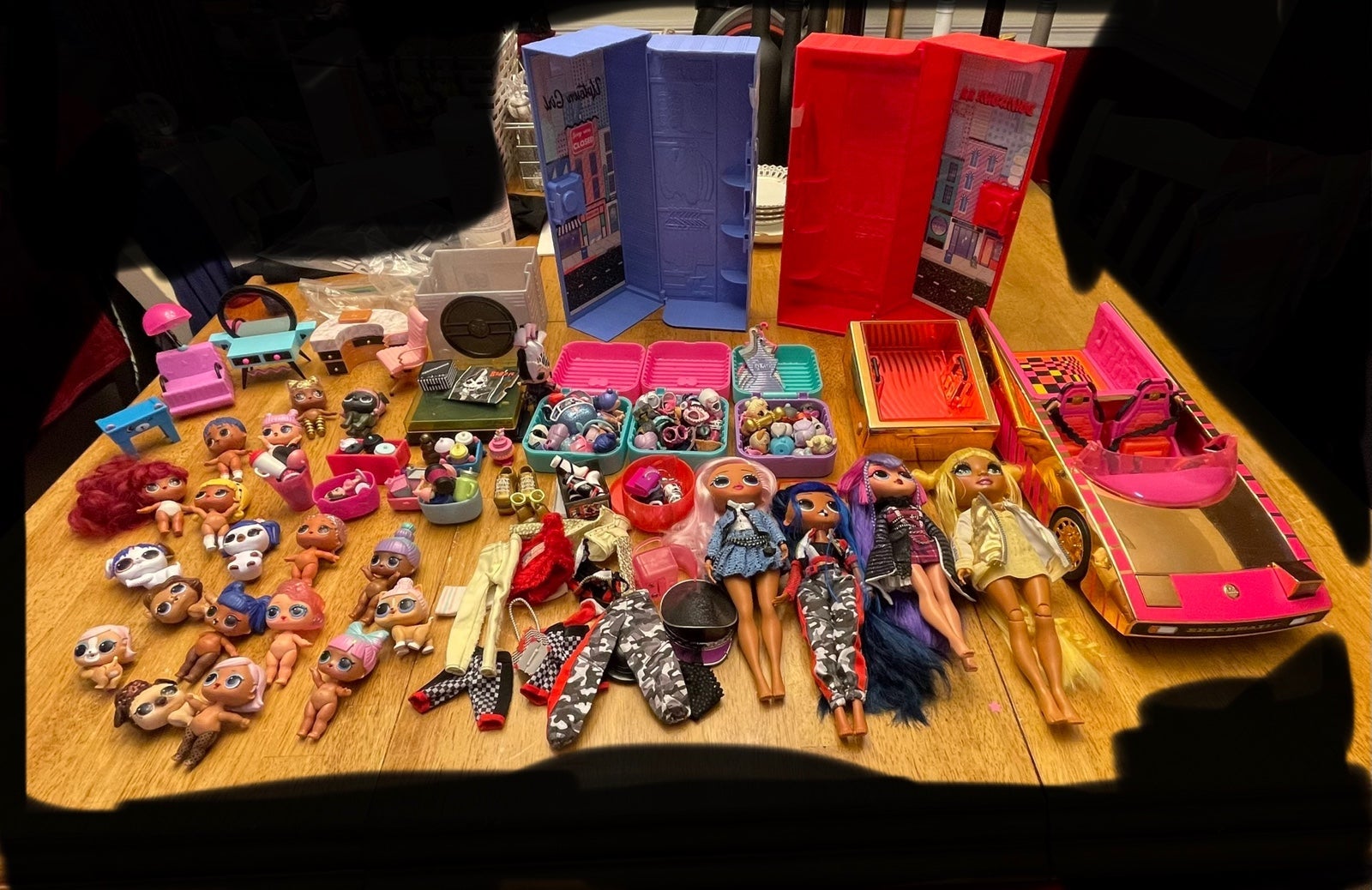 LOT of LOL OMG dolls accessories pets