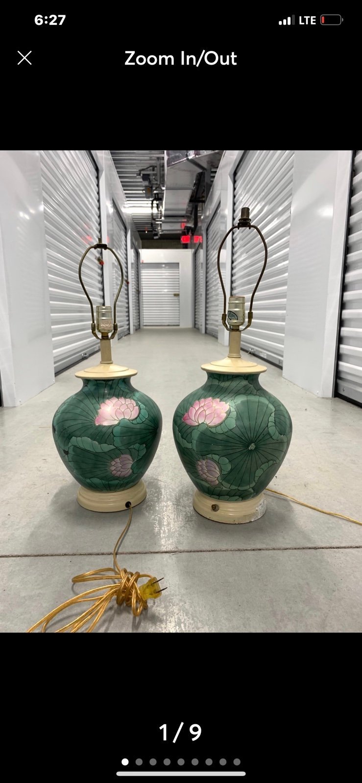 Vintage Beautiful pair old lamps