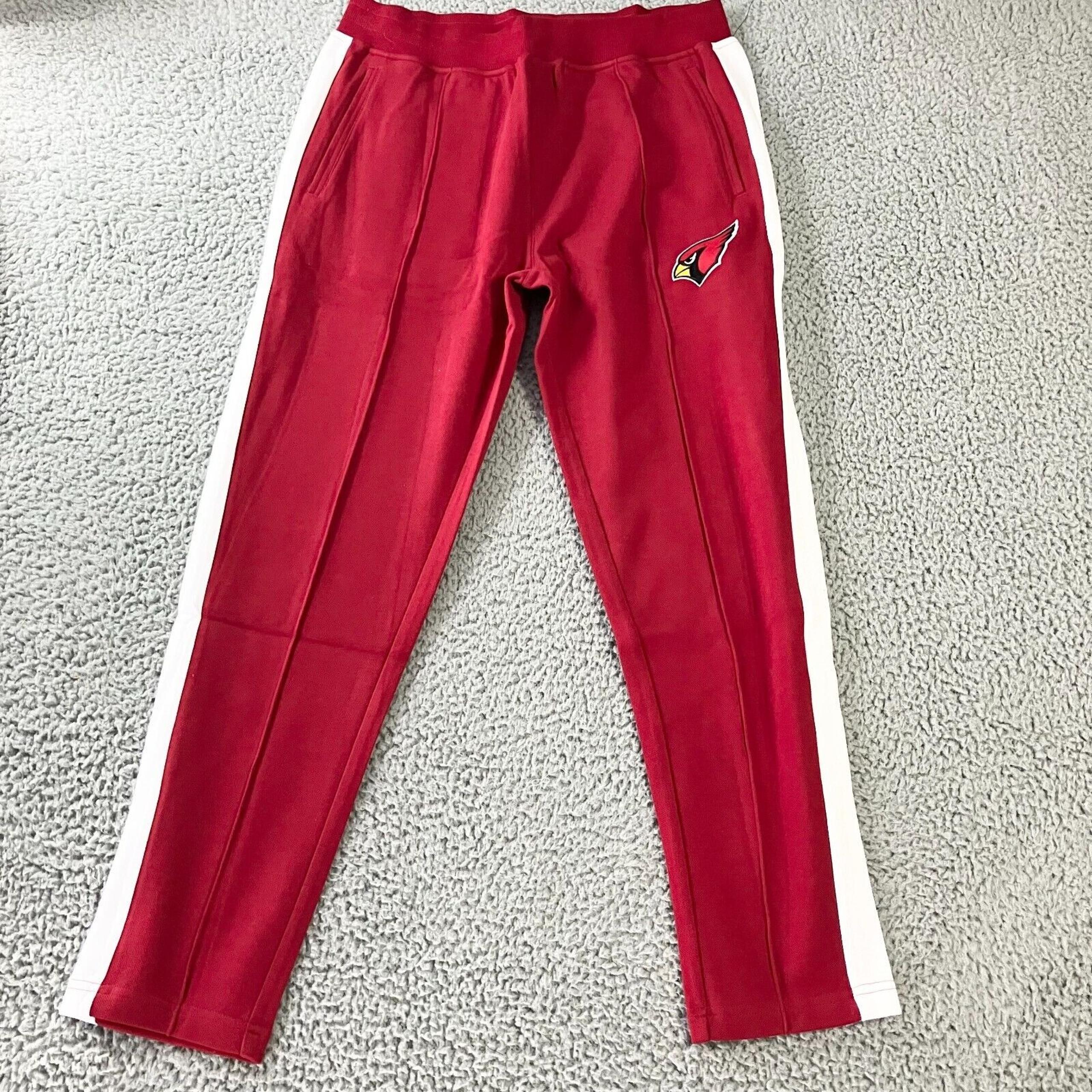 Tommy Hilfiger Arizona Cardinals Pants Mens Large Red Track Sweatpants Logo