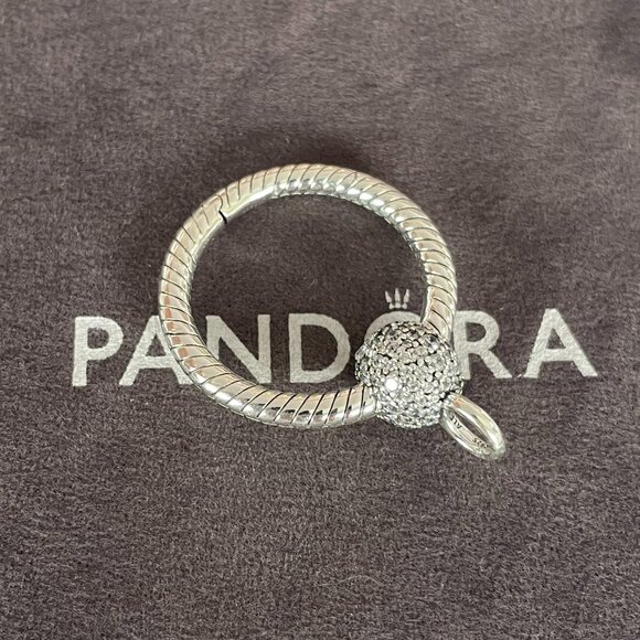 Pandora Moments Small Pavé O Pendant