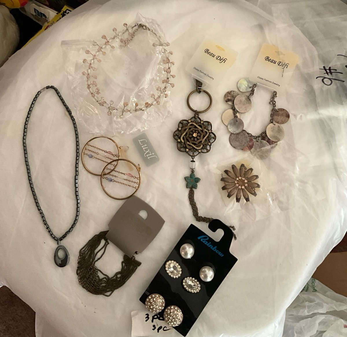 NEW 10pc vintage CRYSTAL & MORE MIX JEWELRY LOT LT#9000-6 from 2000-2003 & now