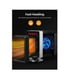 Electric Space Heater with Oscillation & Overheat Tip-Over Protection Black