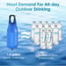 2pk Waterdrop Gravity Water Filter Straw,Portable Water Purifier Survival hiking