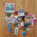 200 specialty Lego pieces with sticker decals space, pets, friends, food