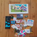 200 specialty Lego pieces with sticker decals space, pets, friends, food