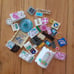 200 specialty Lego pieces with sticker decals space, pets, friends, food