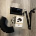 Audio technica microphone and stand with isolation shield bundle