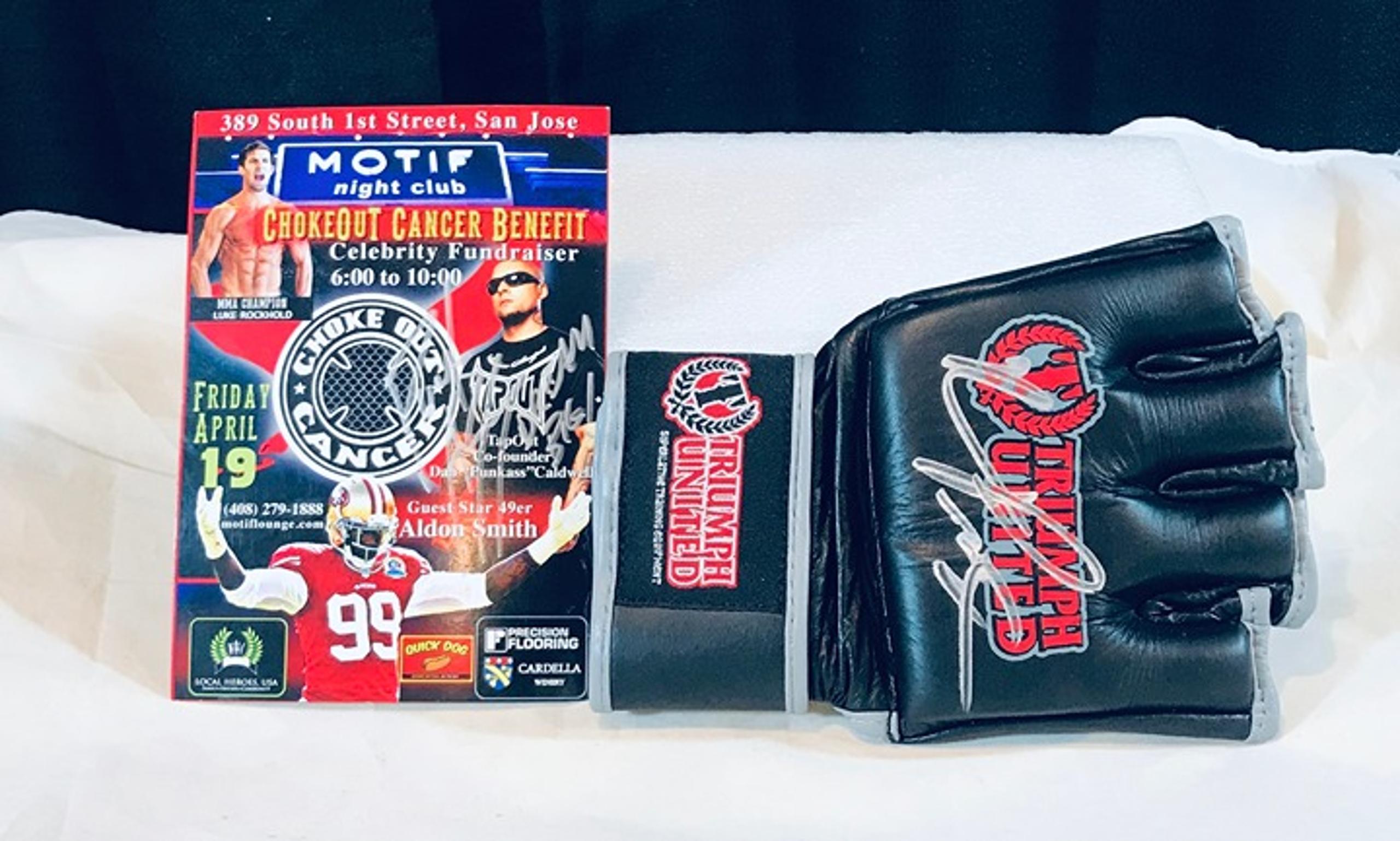 Quinton Rampage Jackson UFC Signed Triumph United Glove