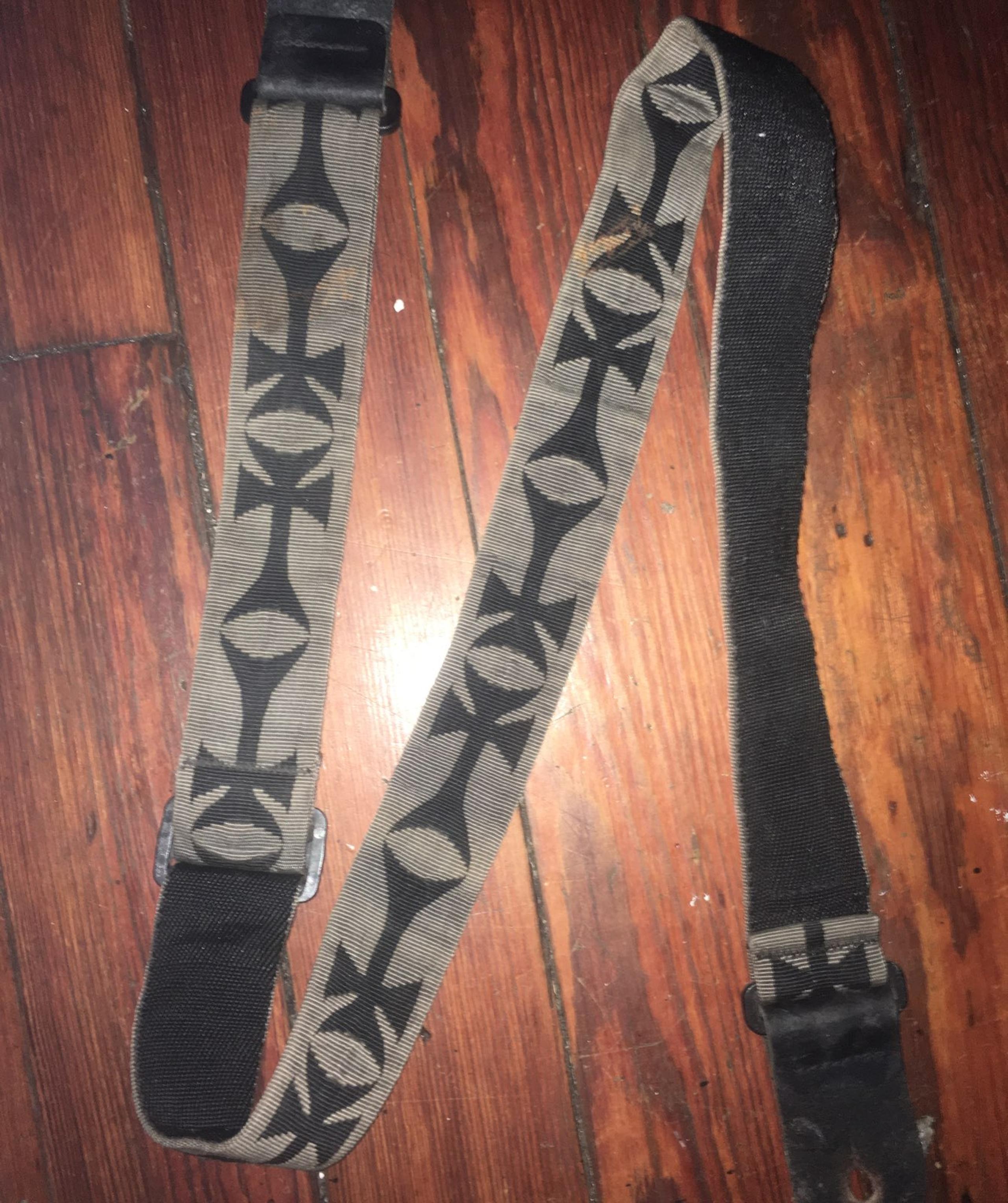 Iron Cross guitar strap vtg vintage meta