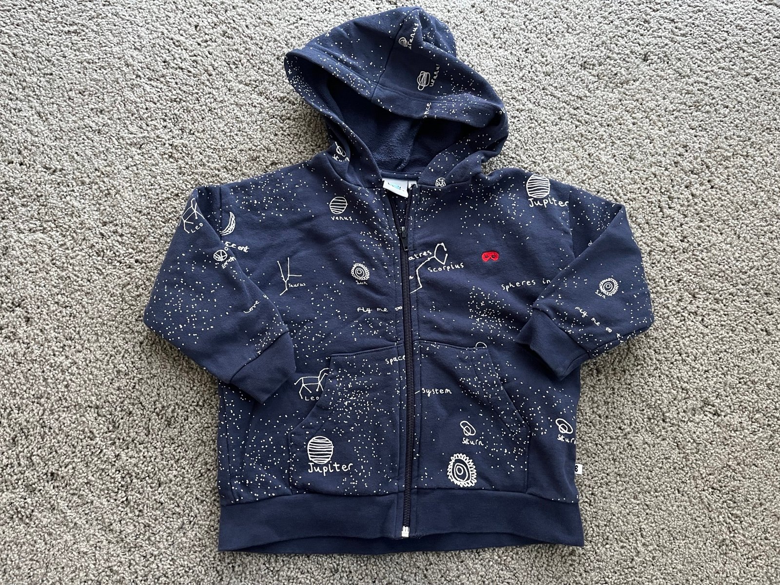 2/3 Beau Loves Galaxy Zip up Hoodie