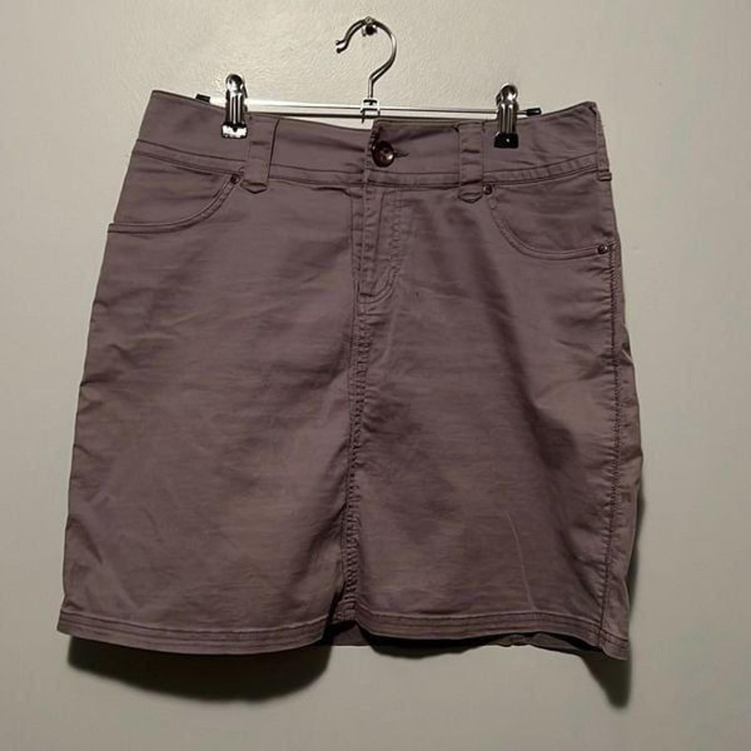 Ventura Women’s Gray Organic Cotton Blend Casual Mini Skirt