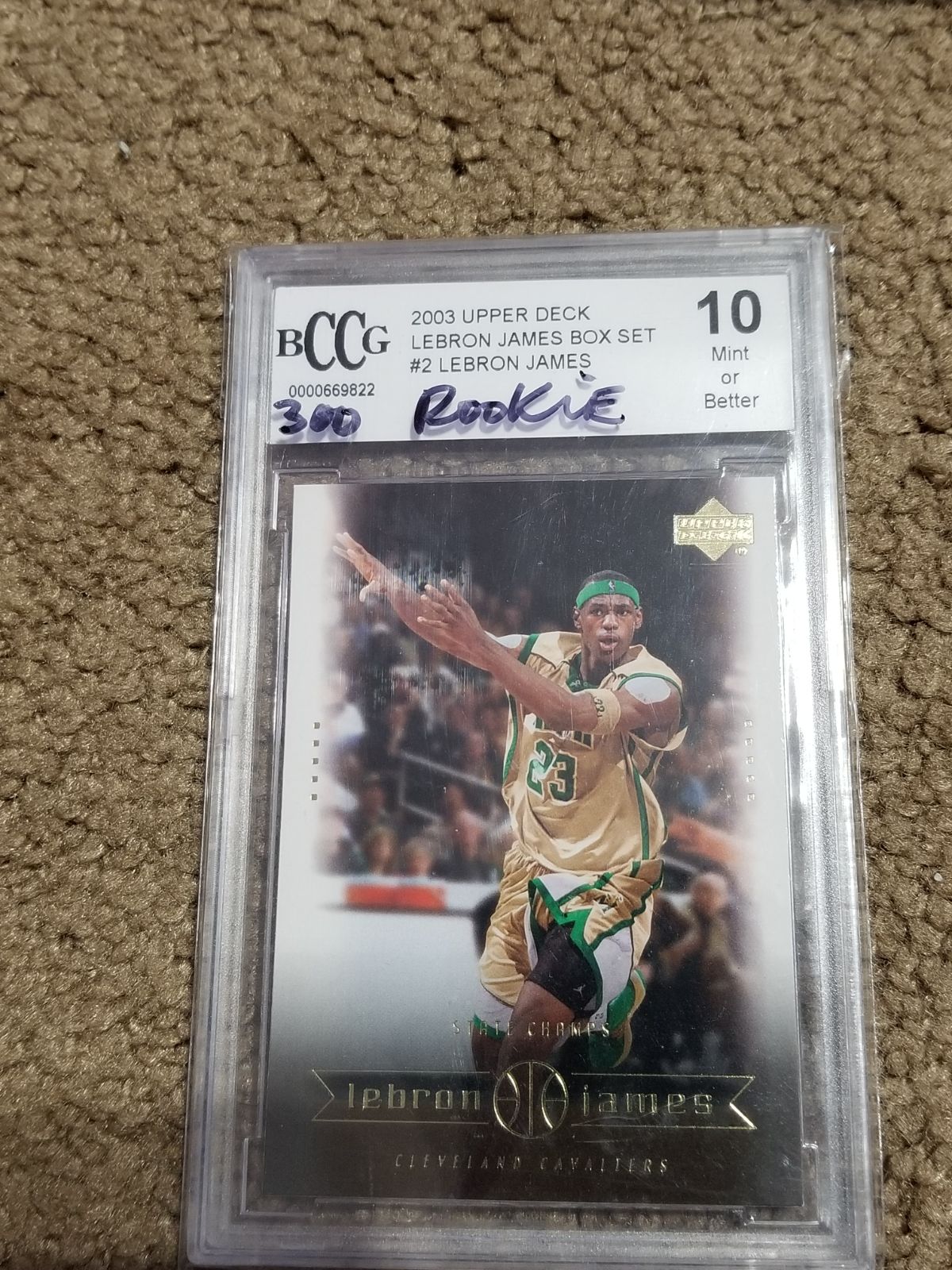 2003 ,Upper Deck Lebron James Rookie GEM