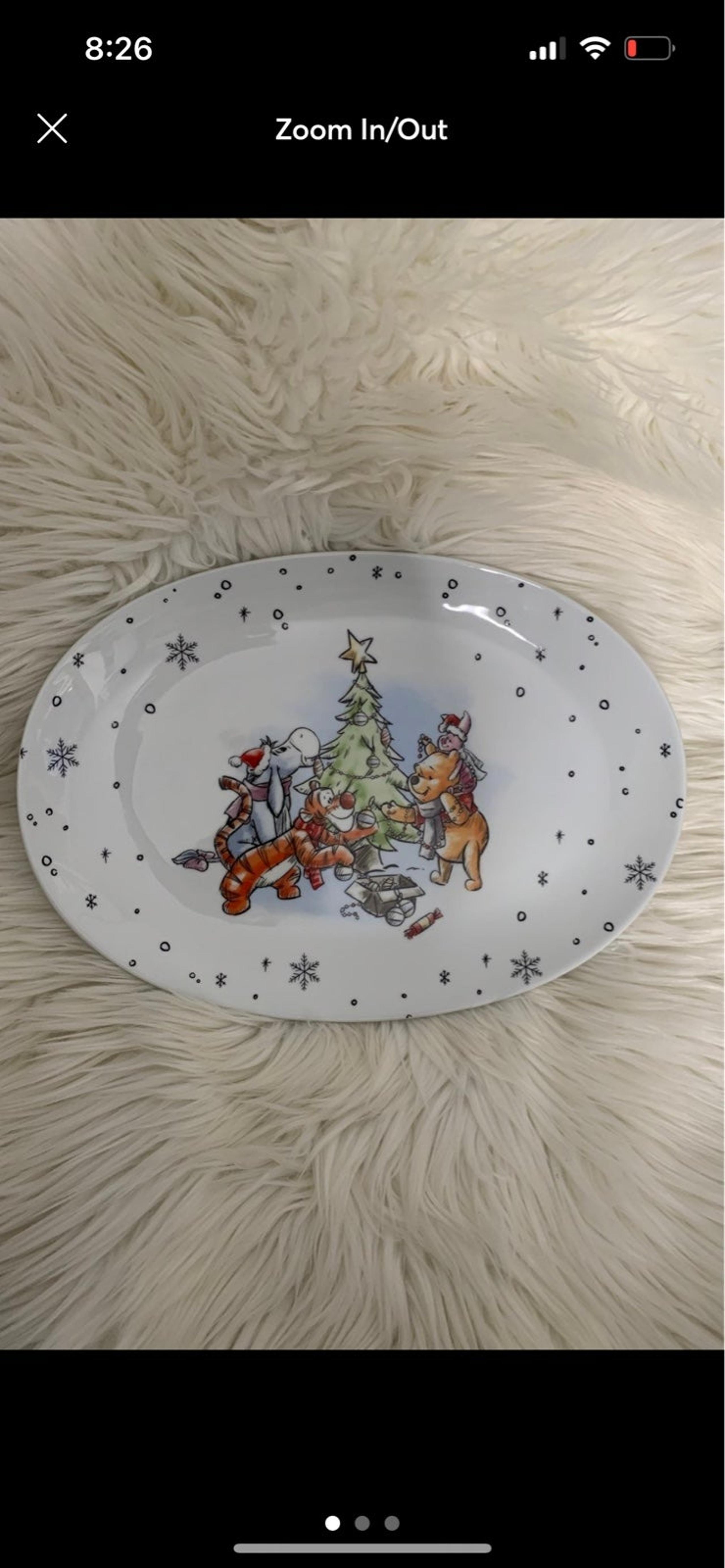 Winnie the Pooh Christmas Serving Tray