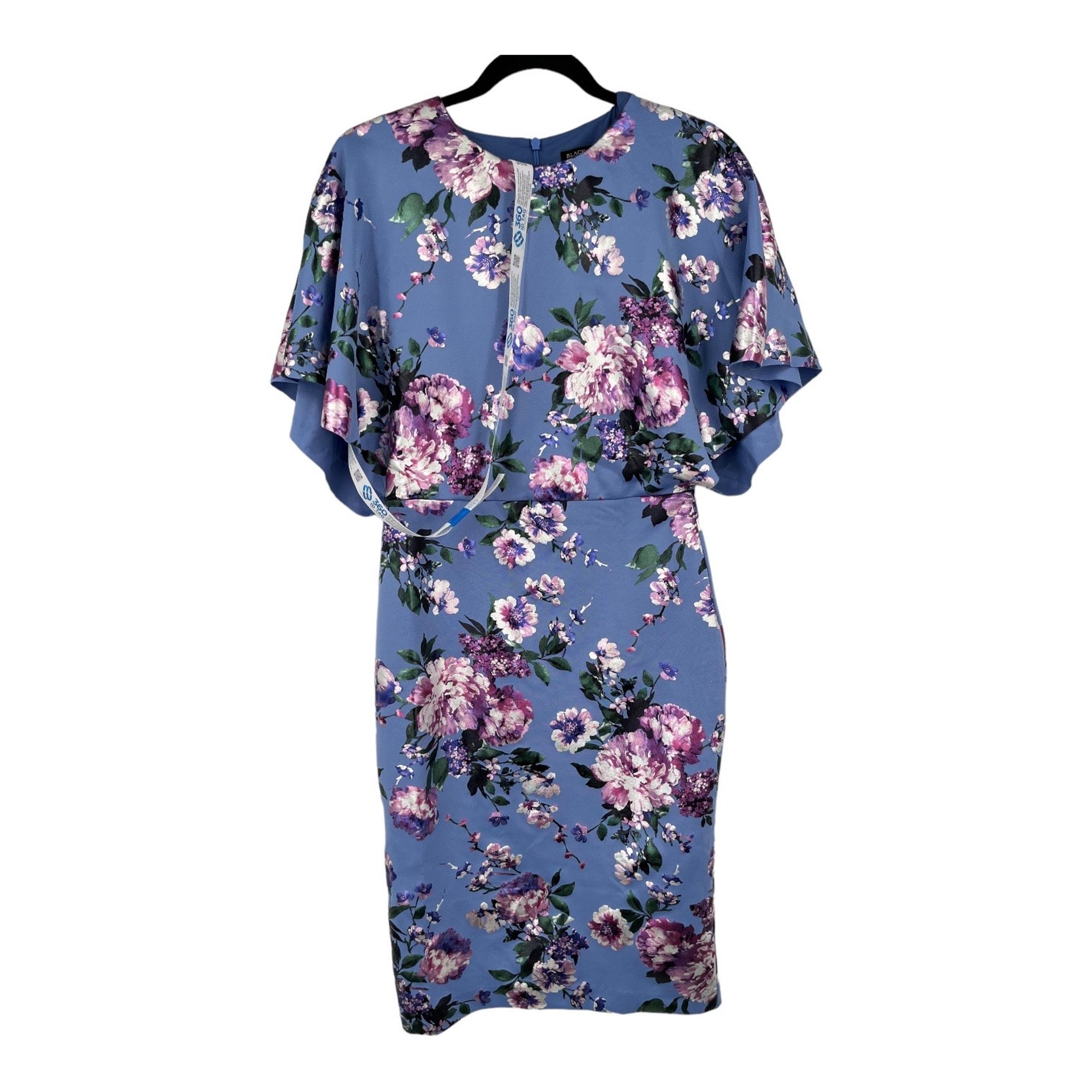Black Halo dress Ula floral sheath lilac size 6