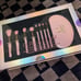 Glitz and Glam makeup brushes + makeup holder