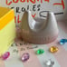 Le Creuset Shell Pink Lid Holder Lid Stand Rare Authentic Stoneware New in Box