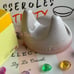 Le Creuset Shell Pink Lid Holder Lid Stand Rare Authentic Stoneware New in Box