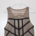 Free People Lace & Stripe Peplum in black toasted almond Top Women Size Medium