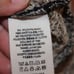 Free People Lace & Stripe Peplum in black toasted almond Top Women Size Medium