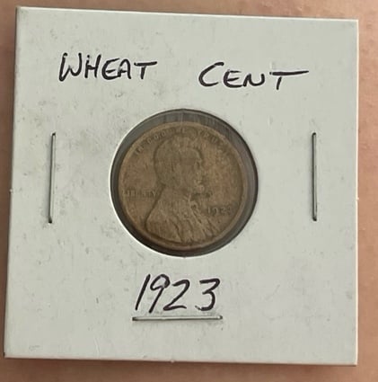 1923 WHEAT CENT