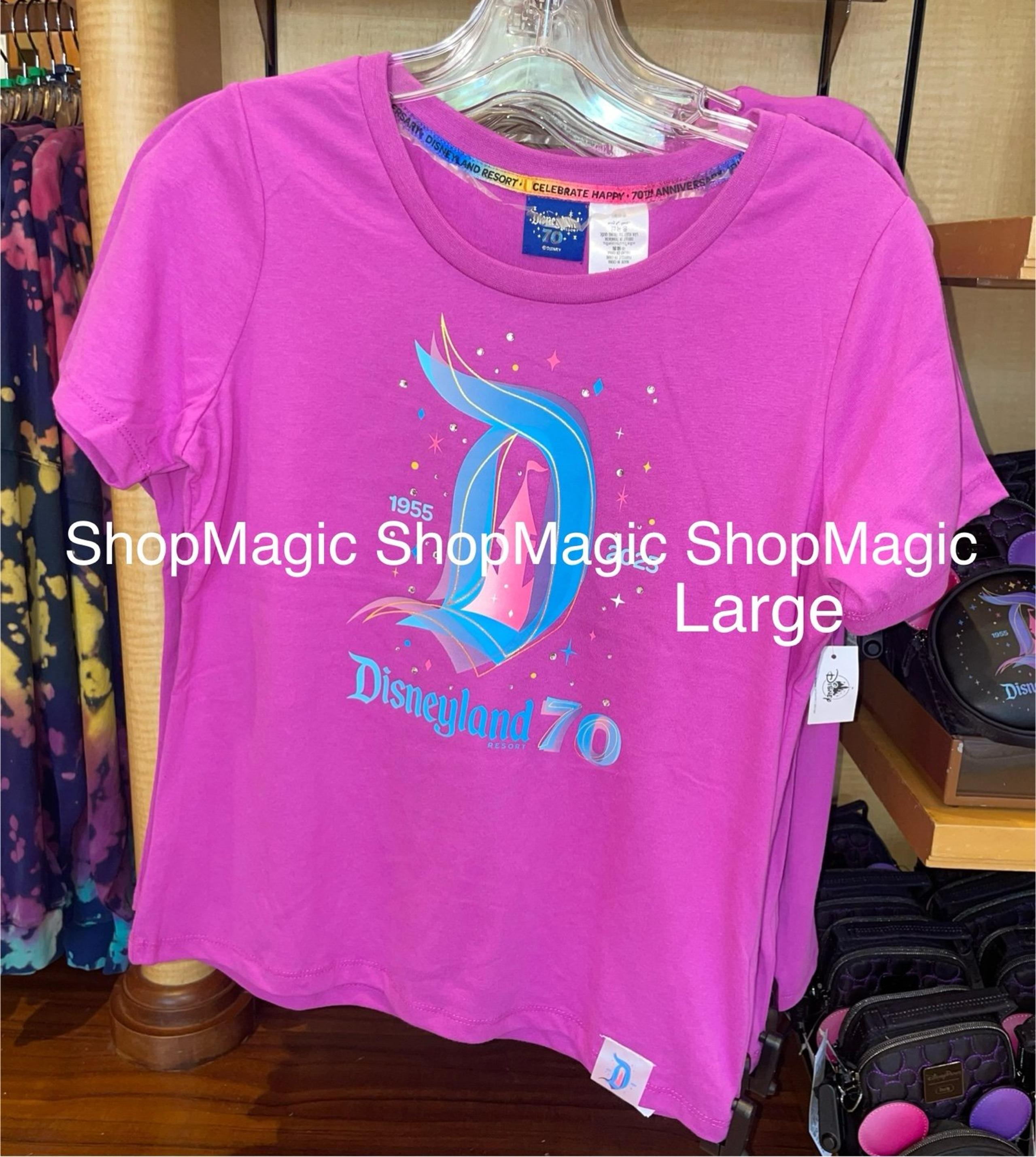 Disney Parks Disneyland Mickey’s 70th Anniversary Pink T-Shirt Large