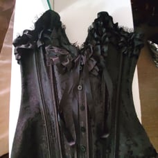 Black coset with skirt